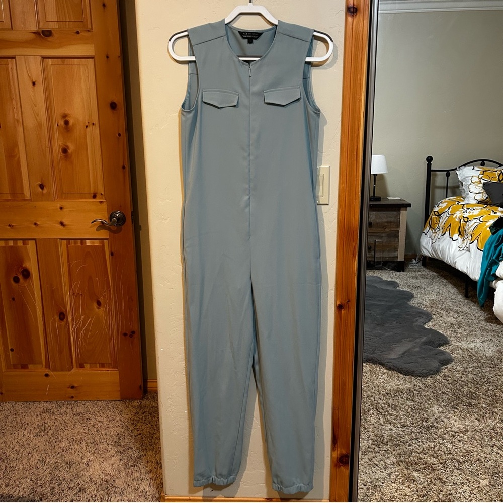 Armani Exchange Soft Blue Jumpsuit - Picture 4 of 16